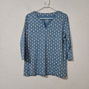 L.L. Bean Deep V-Neck Relaxed Fit Tunic